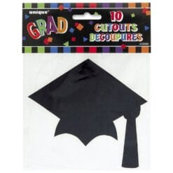 Grad Hat Mini Cutouts 5" 10CT