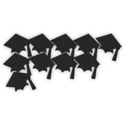 Grad Hat Mini Cutouts 5" 10CT