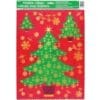 Golden Christmas Window Clings