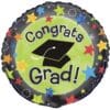 18" RND Grad Stars Foil Balloon