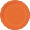 Pumpkin Orange Plates 9&Quot; 16Ct
