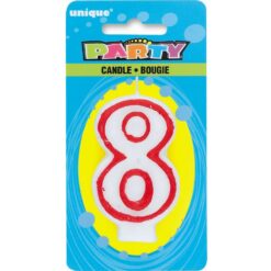 Numeral Birthday Candle #8