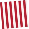 Red/White Stripe Napkins Lunch 16CT