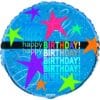 18" RND Cosmic Birthday Foil Balloon
