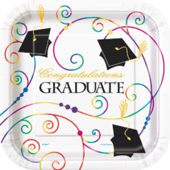 Grad Scroll Plates SQR 9" 8CT