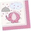 Umbrellaphants Pink Napkins BVG 16CT