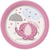 Umbrellaphants Pink Plates 7" 8CT