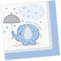 Umbrellaphants Blue Napkins BVG 16CT