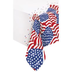 USA Flag Tablecover Plastic 54x84