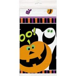 Pumpkin Boo Plastic Tablecover 54x84