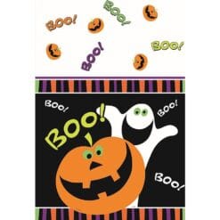 Pumpkin Boo Plastic Tablecover 54x84