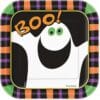 Pumpkin Boo Plates Paper Sqr 7&Quot; 10Ct