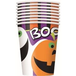 Pumpkin Boo Cups Hot/Cold 9oz 8CT