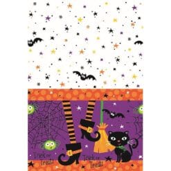 Spooky Boots Plastic Tablecover 54x84