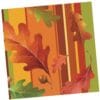 Acorn Stripe Napkins Beverage 24Ct