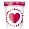 Radiant Hearts Cups Hot/Cold 9Oz 8Ct