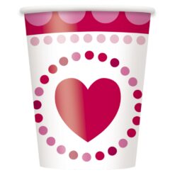 Radiant Hearts Cups Hot/Cold 9oz 8CT