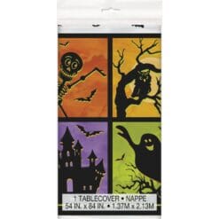 Haunted House Tablecover Plastic 54x84