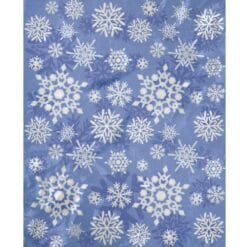 Winter Snowflake Jumbo Plastic Giftbag 7 Winter Snowflake Jumbo Plastic Giftbag