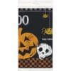 Checkered Halloween Tablecover Pl 54X84