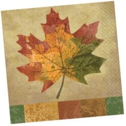 Rustic Fall Napkin Beverage 16CT