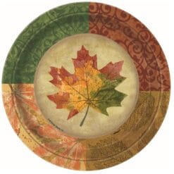 Rustic Fall Plate RND 7" 8CT