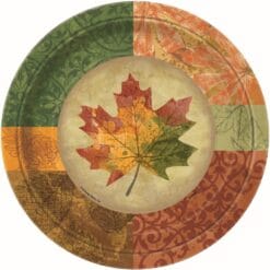 Rustic Fall Plate RND 9" 8CT