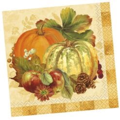 Pumpkin Harvest Napkins Beverage 16CT