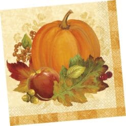Pumpkin Harvest Napkins Lunch 16CT