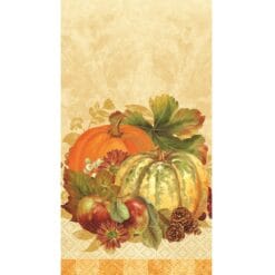 Pumpkin Harvest Napkin Dinner 1/8FL 16CT