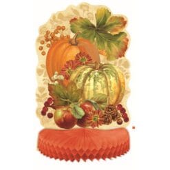 Pumpkin Harvest Hnycmb Centerpiece 14"
