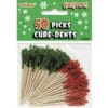 Frill Picks Red/Green 50Ct