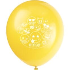 12" Emoji Astd Latex Balloons 2S 8CT 10 12&Quot; Emoji Astd Latex Balloons 2S 8Ct