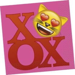 Emoji Valentine Napkins Lunch 16CT