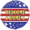 18" RND Welcome Home Patriotic Mylar Balloon