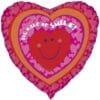 18&Quot; Hrt You Make Me Smile Foil Balloon