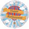 18" RND Hot Air Retirement Mylar Balloon