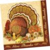 Give Thanks Napkins Dinner 16CT