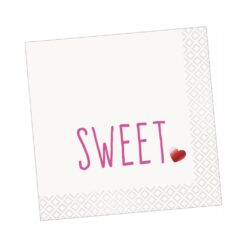 Sweet Valentines Napkins Beverage 16CT