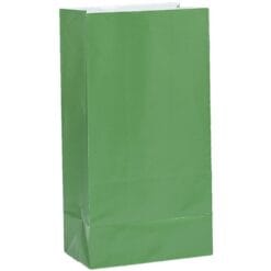 Green Paper Party Bags 12CT
