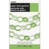 Lime Green/White Dots Paper Chain 5Ft