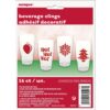 Christmas Beverage Clings 16Ct