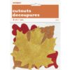 Fall Leaves Mini Gltr Cutouts Astd 6CT