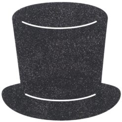 New Year Astd Mini Glitter Cutouts 6Ct