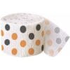 Orange/Black Dots Crepe Streamer 30Ft