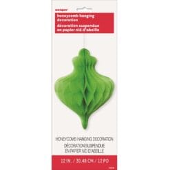 Green Ornament Shape Paper Decor 12"