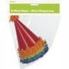 Mini Party Hats w/Pom Pom 8CT