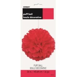 Puff Decor 16" Red