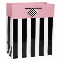 Party Stripes Giftbag Asst-lrg