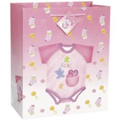 Baby Girl Giftbag Astd Jumbo